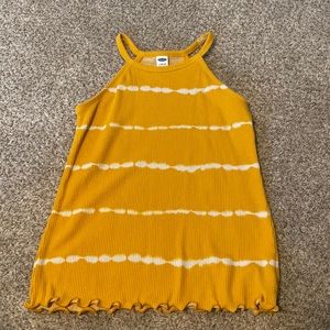 Teen crop tank top, halter style fit